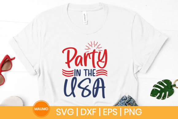 Reviewing Party in the Usa 4th of July SVG for Embroidery